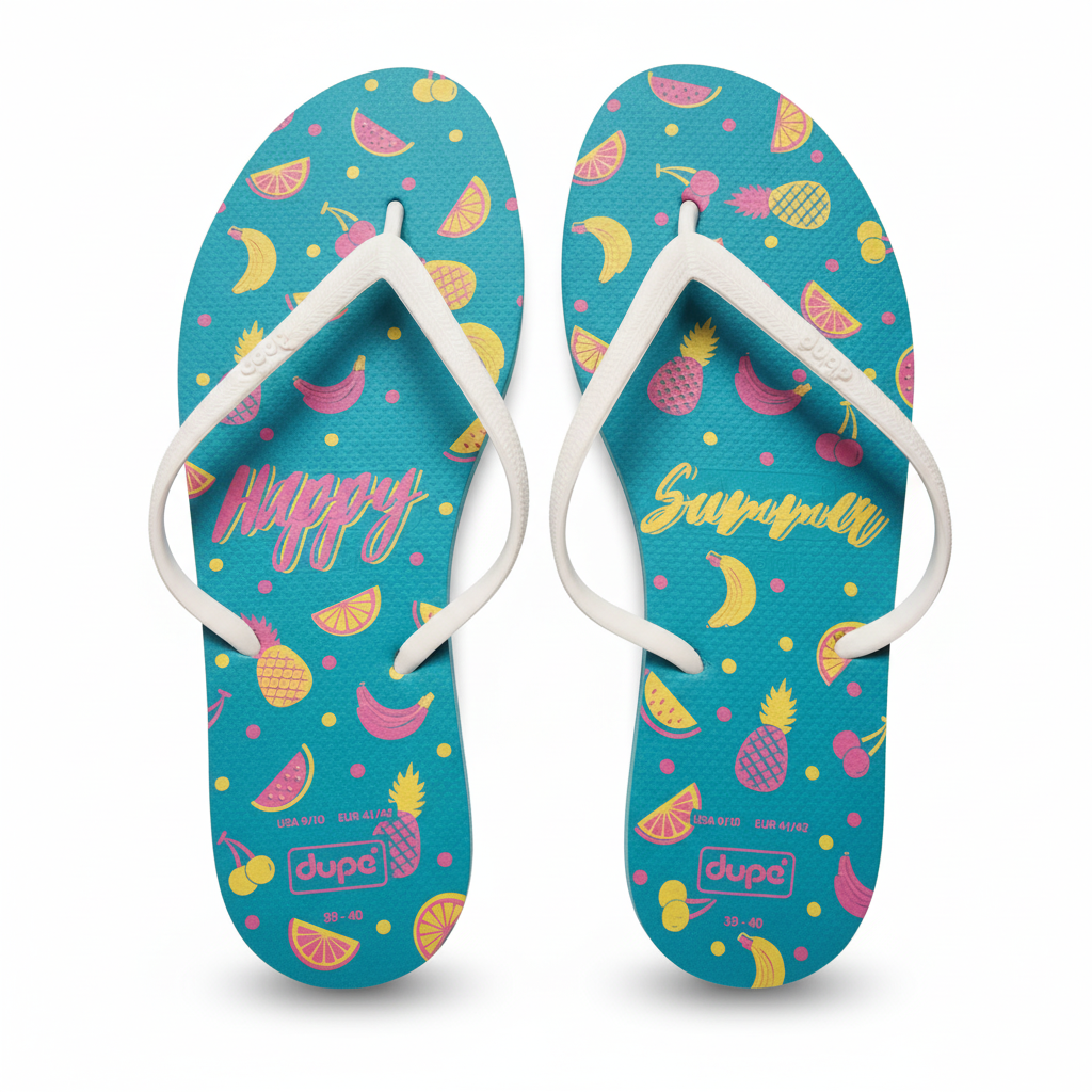 Dupe Turquoise Women's Flip Flops