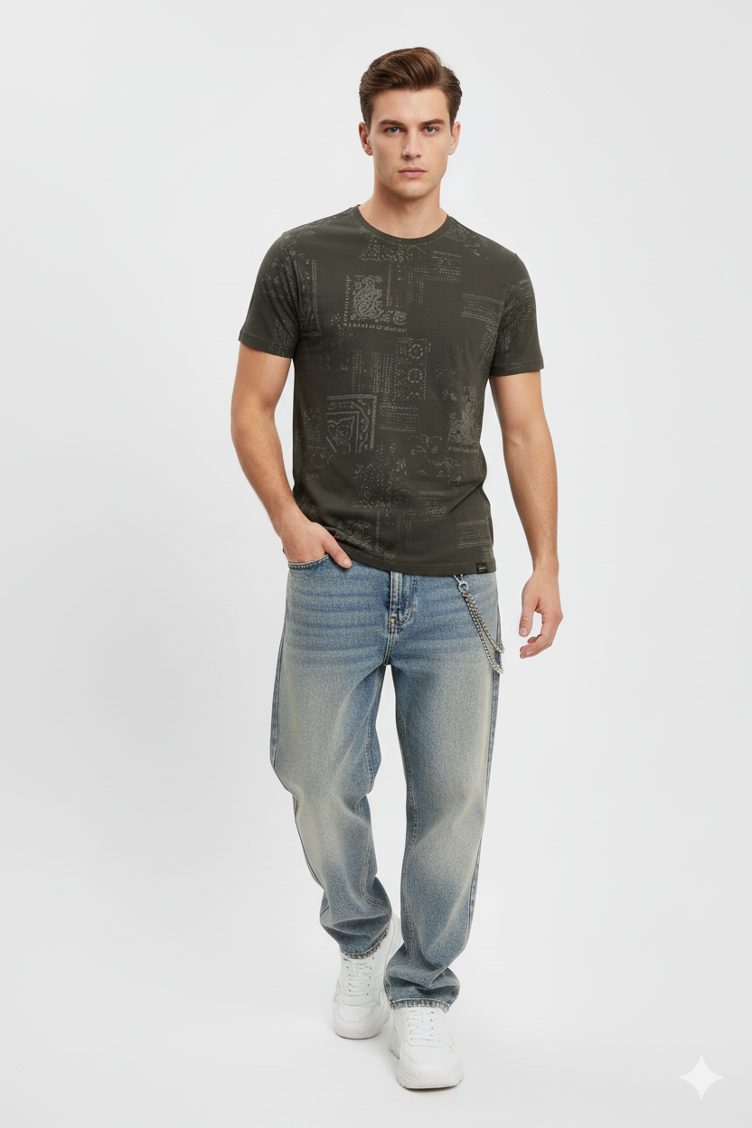 GUESS ECO T-SHIRT GRAY A33