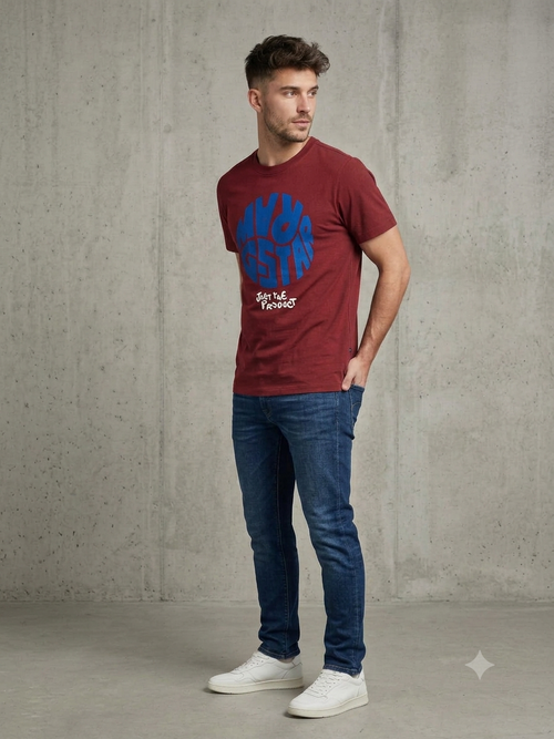 GSTAR RAWJust Be Present T-Shirt – Red