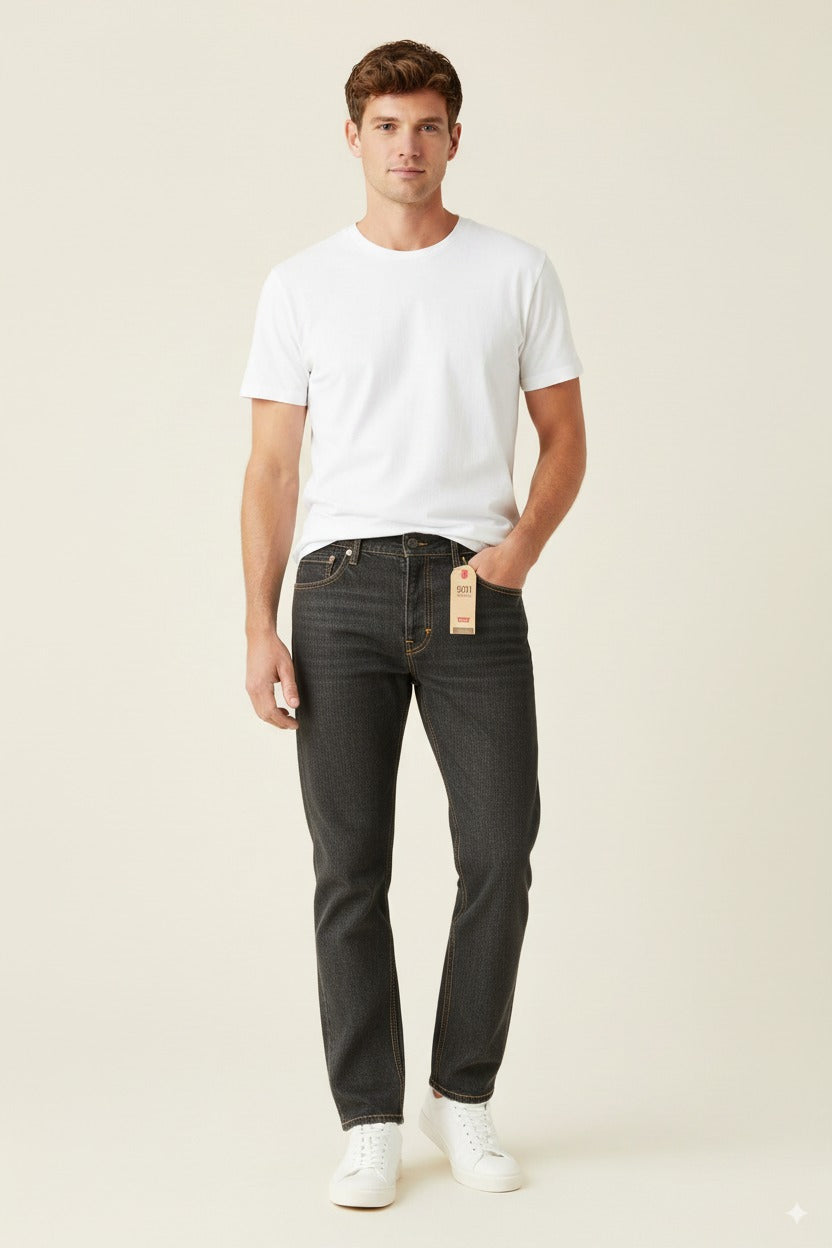 LEVI STRAUSS & CO  501  GRAY JEANS STRAIGHT LEG M4