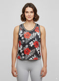 Wesc Women's T-shirt black color Ziad red and white