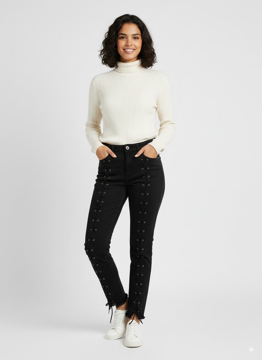 PULL&BEAR Women's Black Jeans