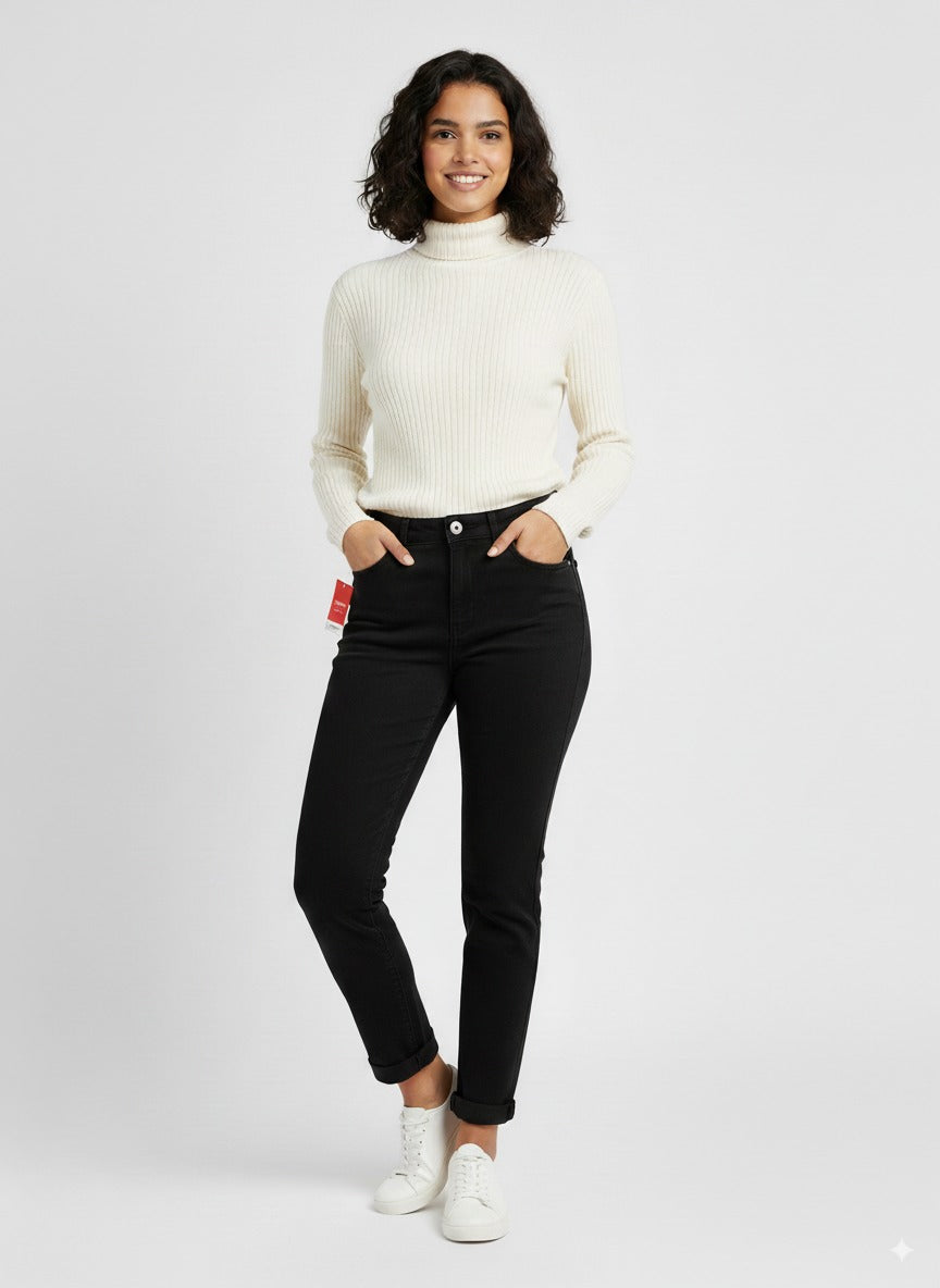 GRAB DENIM WOMEN'S BLACK JEANS