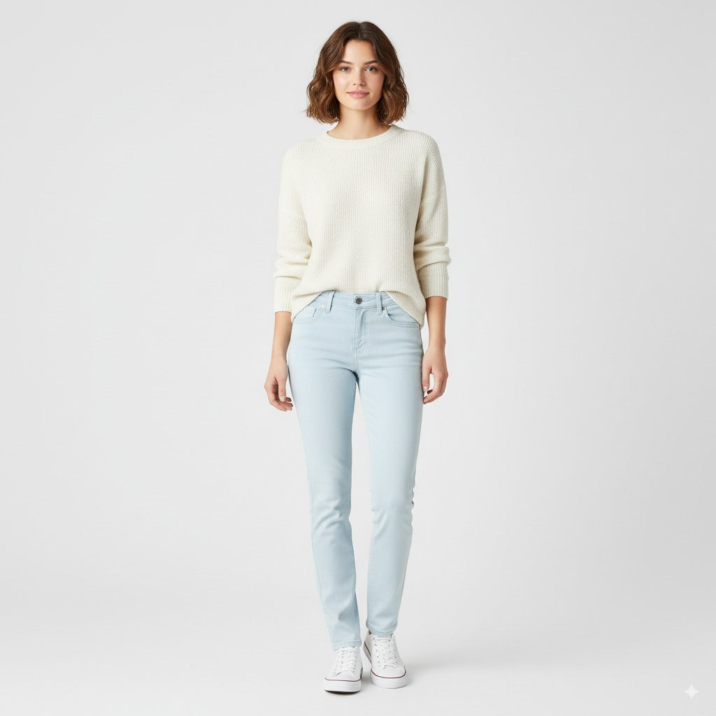 MNG WOMEN'S LIGHT BLUE JEANS