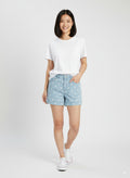 efties DENIM COLLECTION Women's jeans shorts are cyan