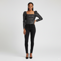 H&M Black Womens Crop Top