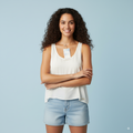 DOUBLE AGENT CALIFORNIA WOMEN'S OFF WHITE TANK TOP