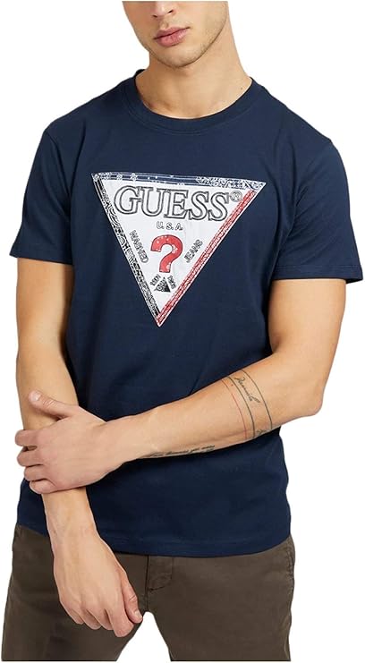 Guess Dark Blue Logo T-Shirt