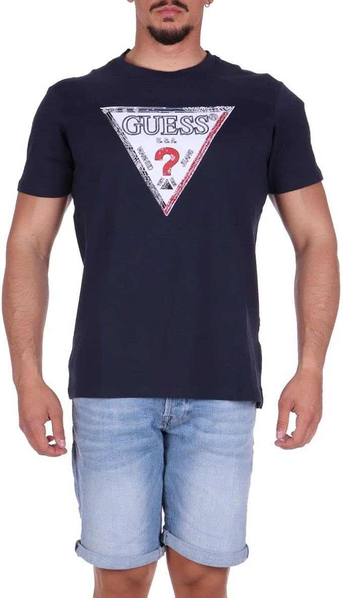 Guess Dark Blue Logo T-Shirt