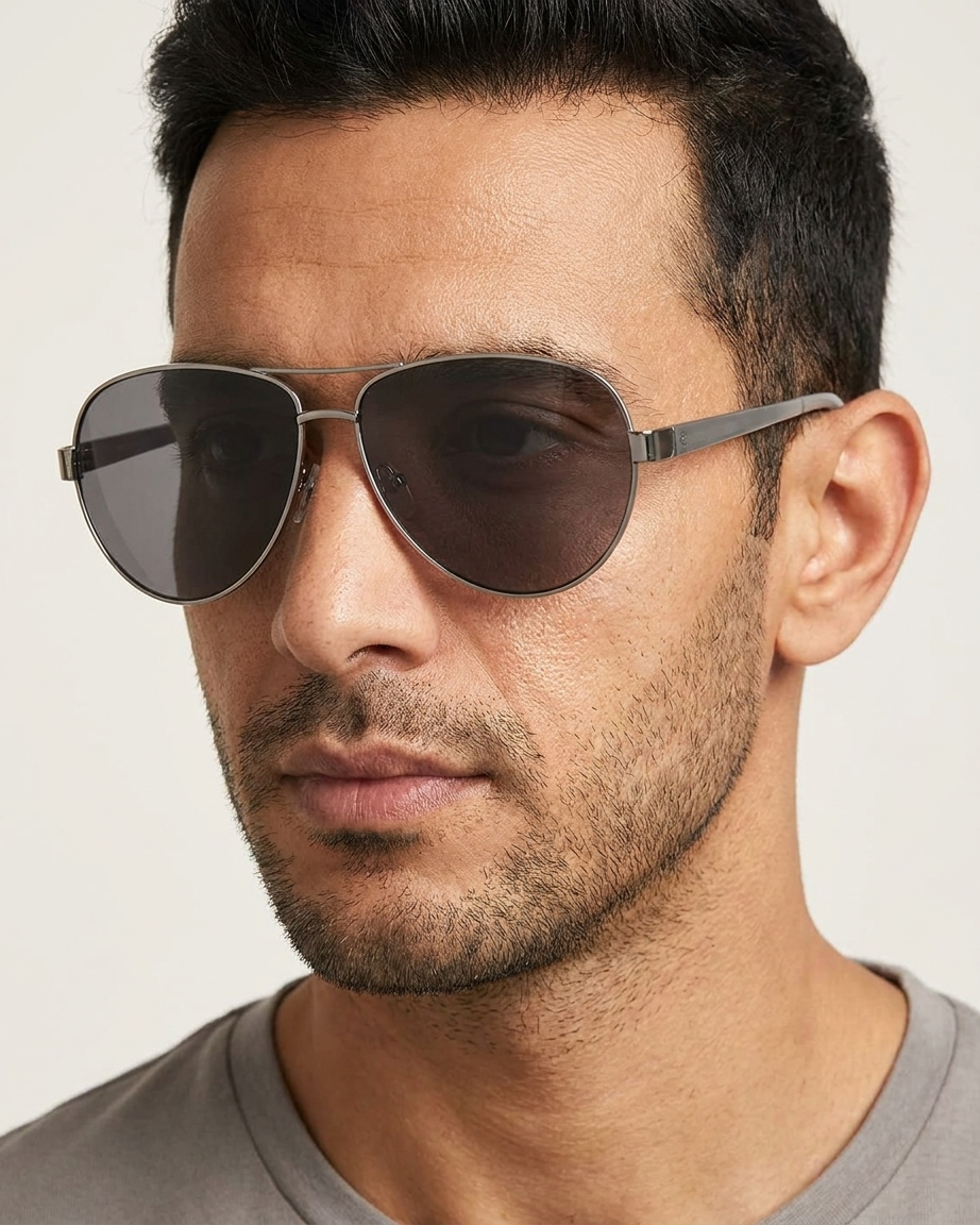 نظارة شمسية رجالي Guess بتصميم Aviator - طراز GU6875 06C -67-13 -140