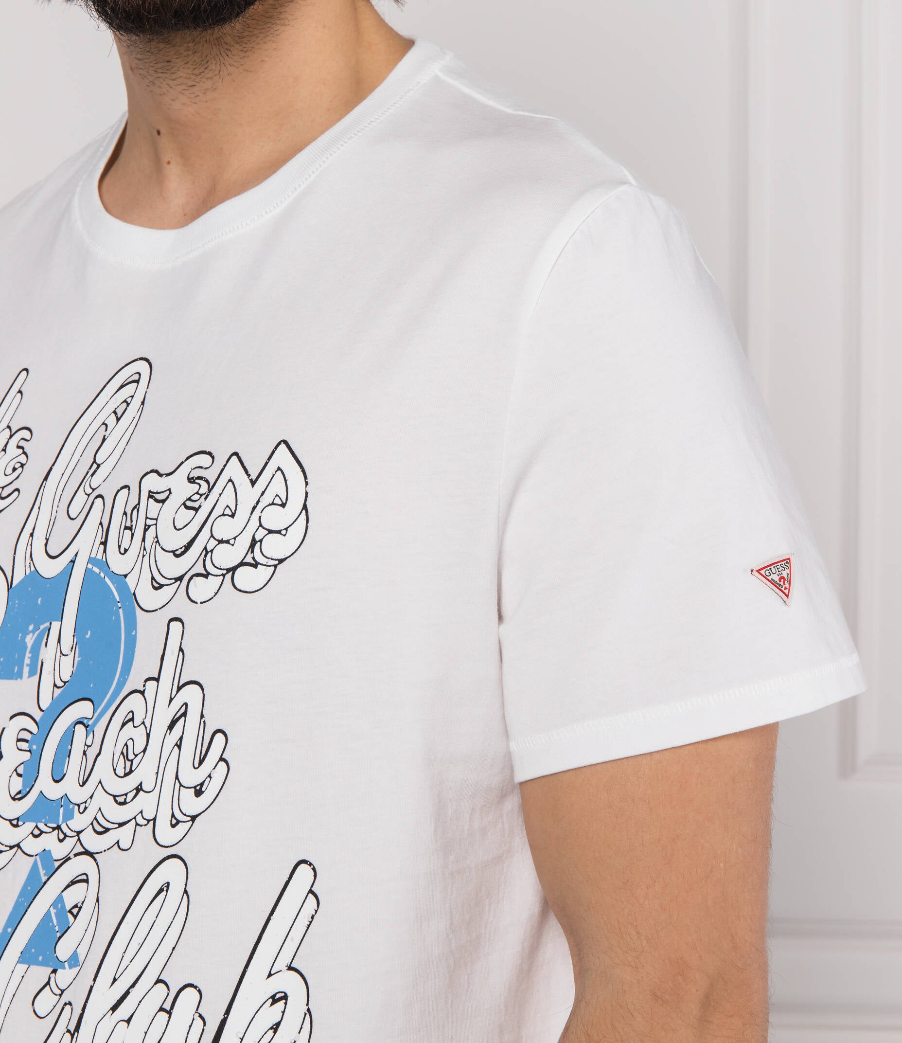 Guess The Beach Club Men T-shirt White