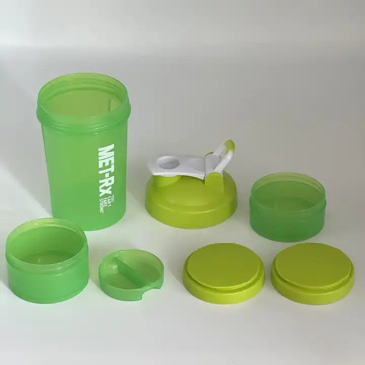 MET-RX Gym Protein Powder shaker Shaker Bottle 3 in 1 500ml