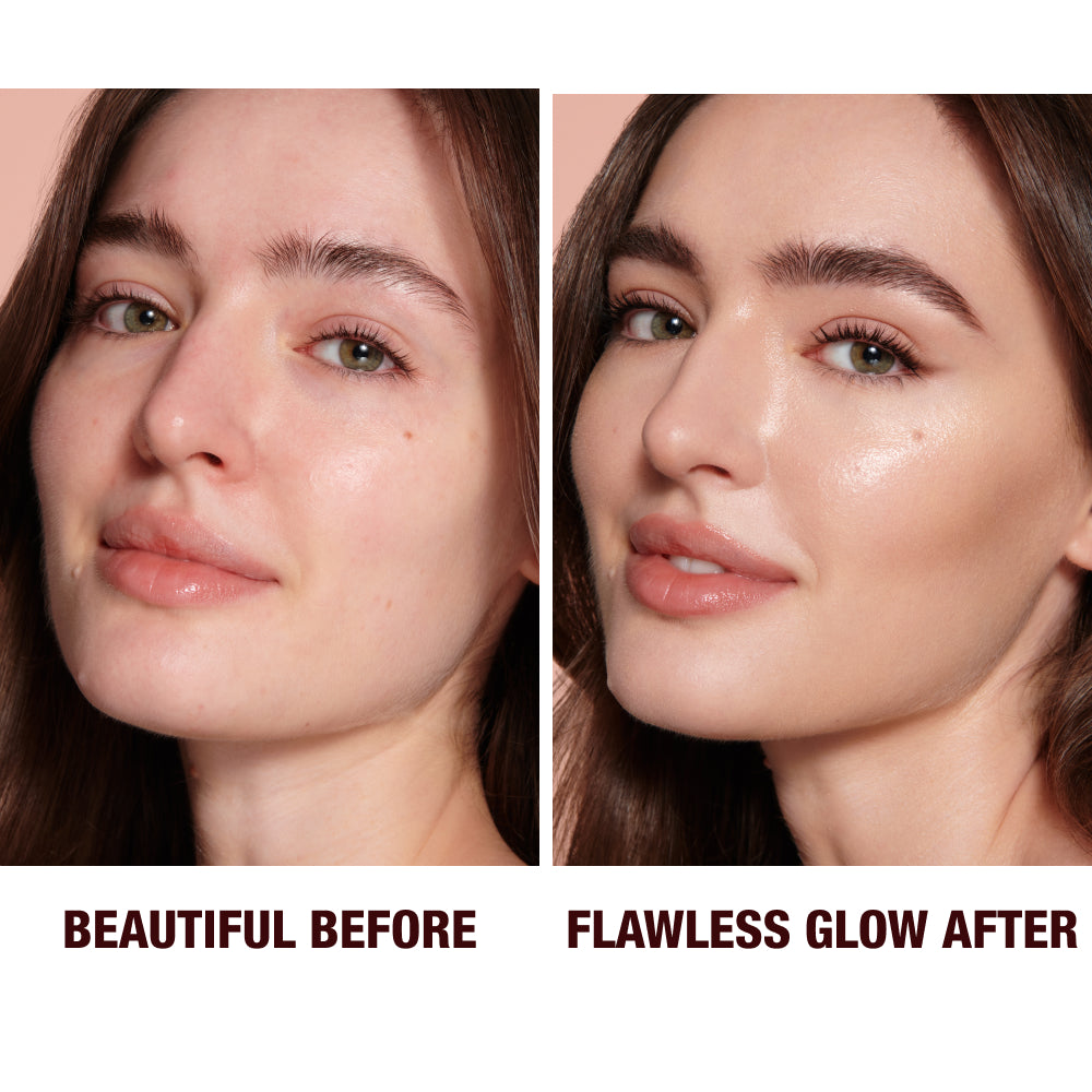 Charlotte Tilbury Hollywood Flawless Filter 2 Fair - before and after