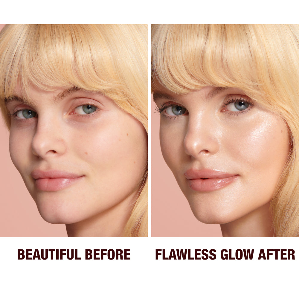 Charlotte Tilbury Hollywood Flawless Filter 3 Fair - before and after