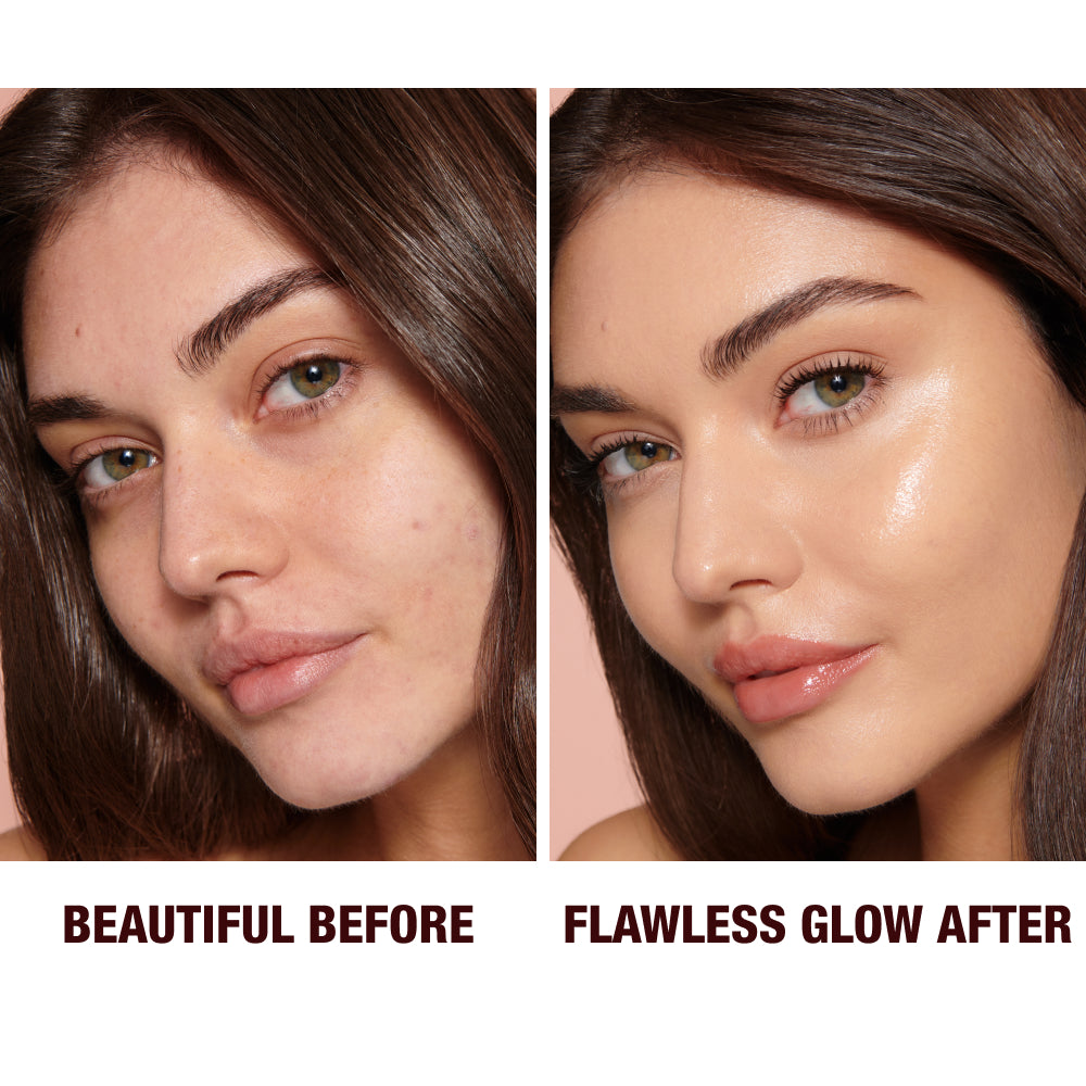 Charlotte Tilbury Hollywood Flawless Filter 4 Medium - before and after