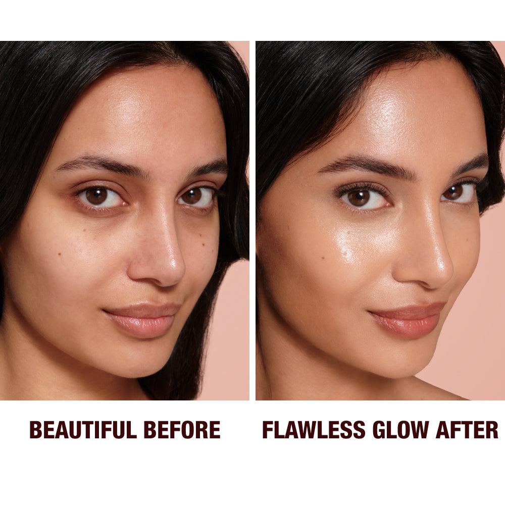 Charlotte Tilbury Hollywood Flawless Filter 4.5 Medium - before and after