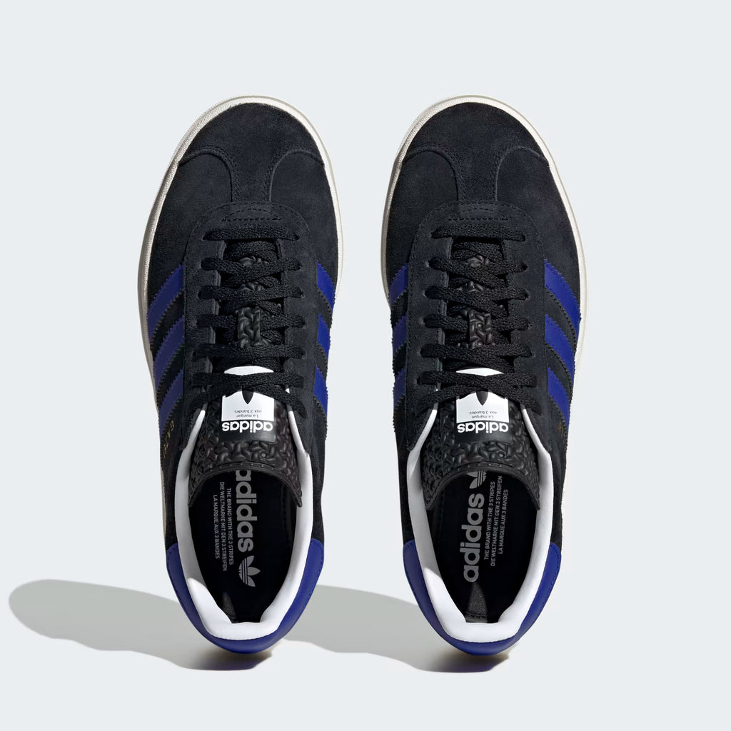 Adidas Wmns Gazelle Bold "أسود أزرق لامع" - [HQ4408]