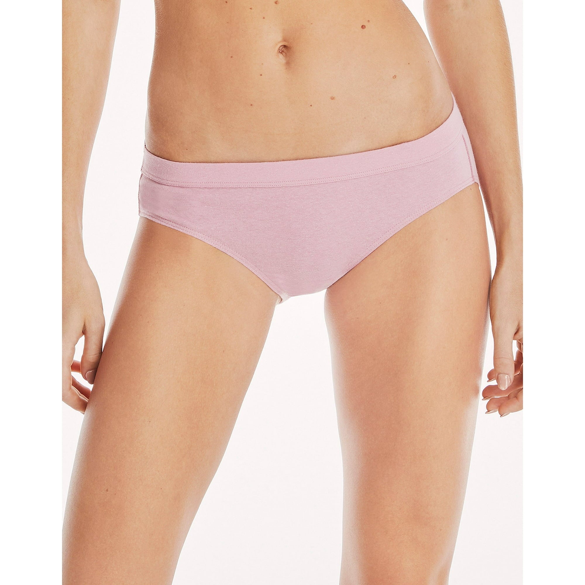 SIZE: M - Hanes ComfortSoft Women's Hipster Underwear Pack, Organic Cotton Panties, Assorted Colors, 6-Pack