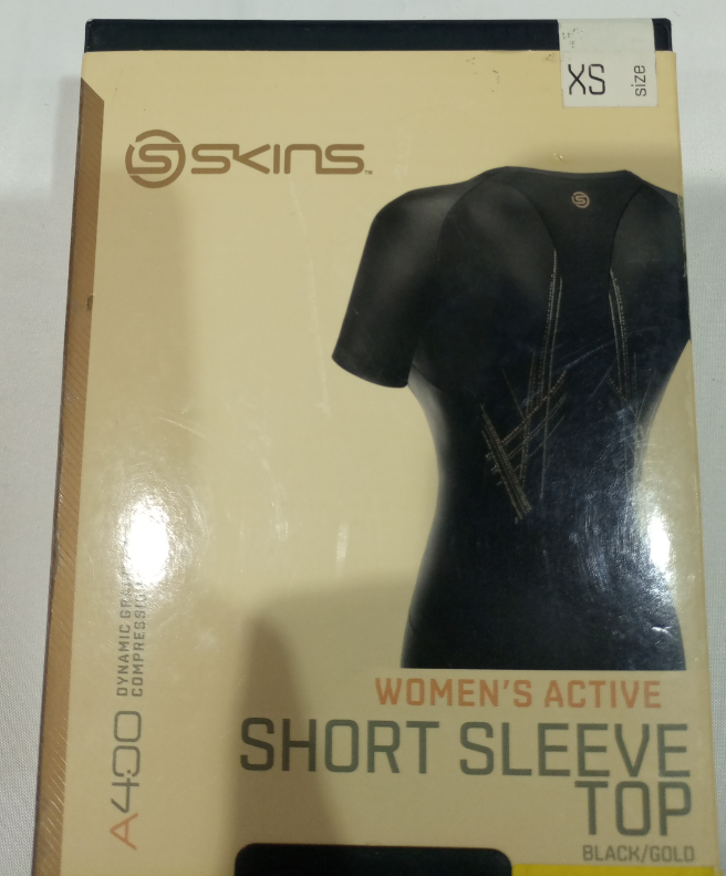 SKINS A400 women of top Long Sleeve black / gold