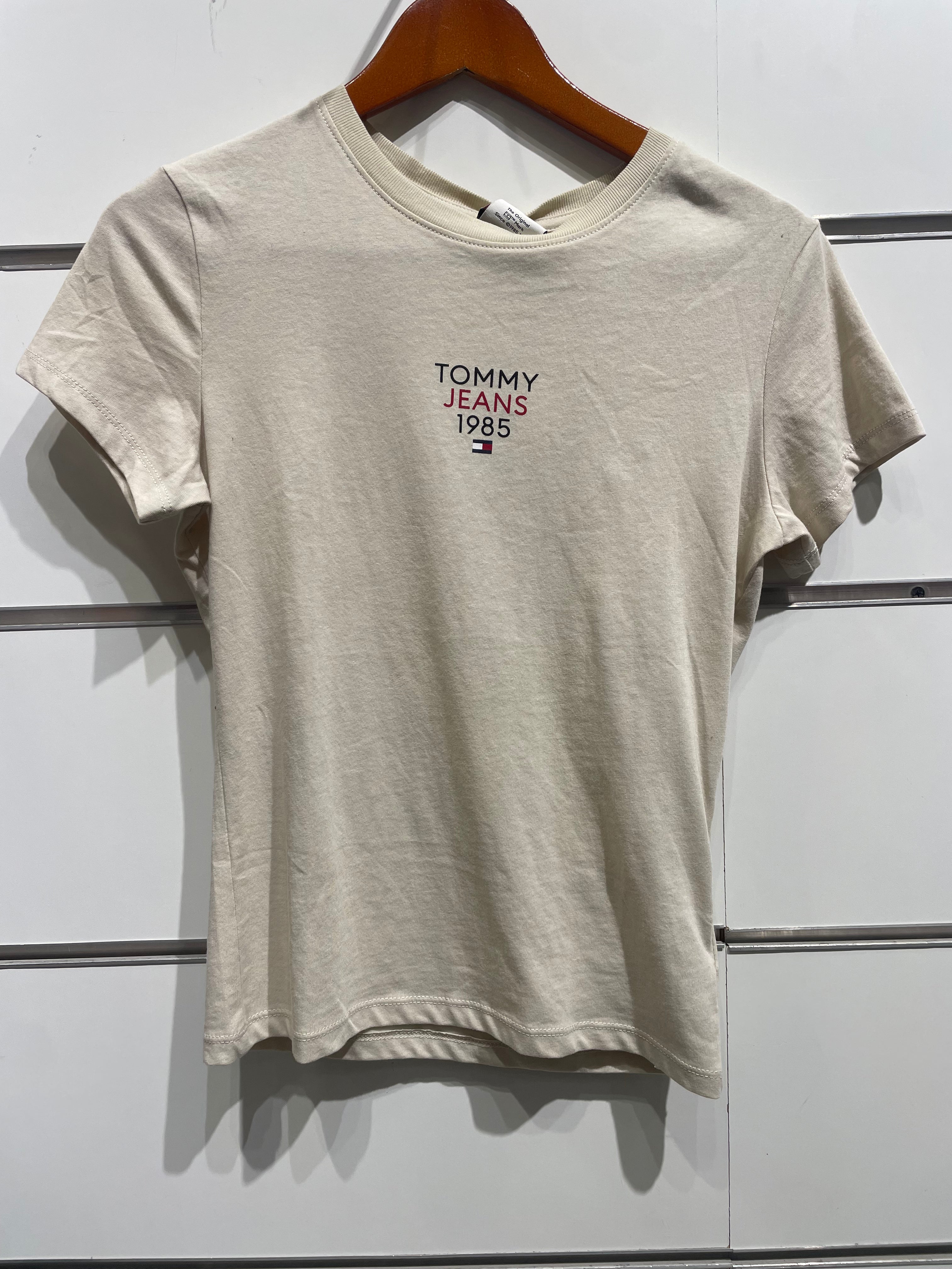 Tommy jeans women swear t-shirt bejie color s24jwkt099