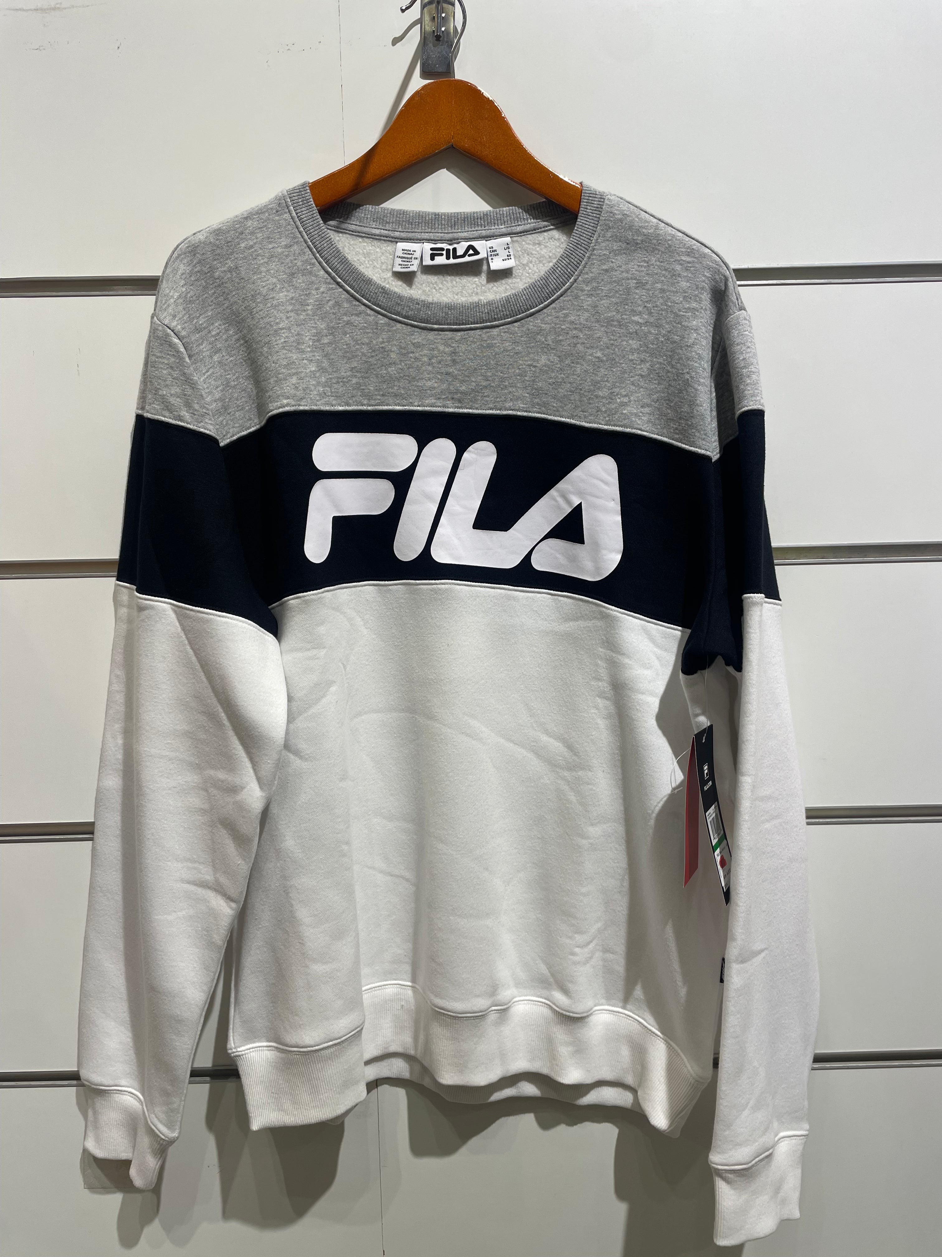 Fila men color black crew sm039633-100