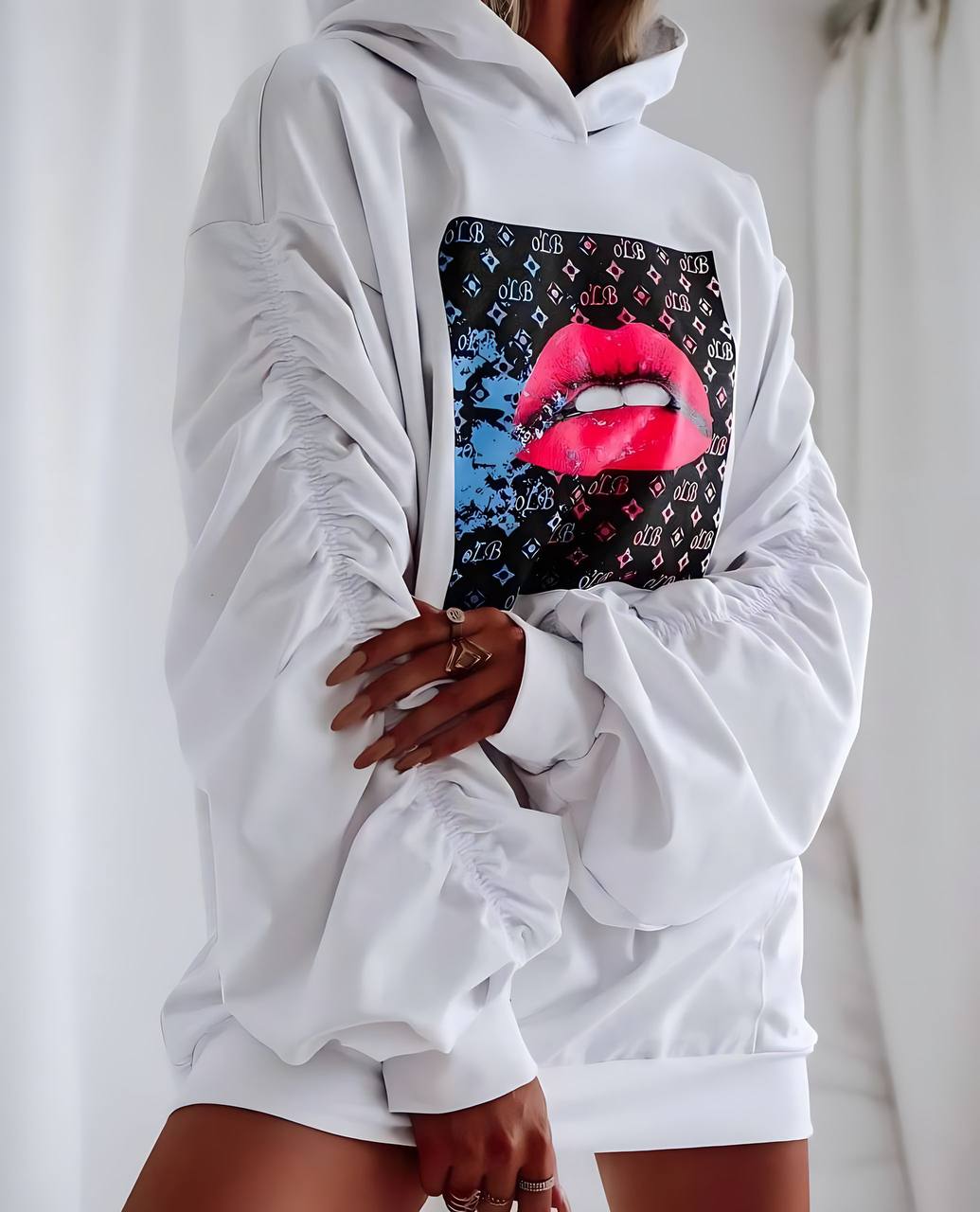 Hoodies
Red Kiss  women hoody