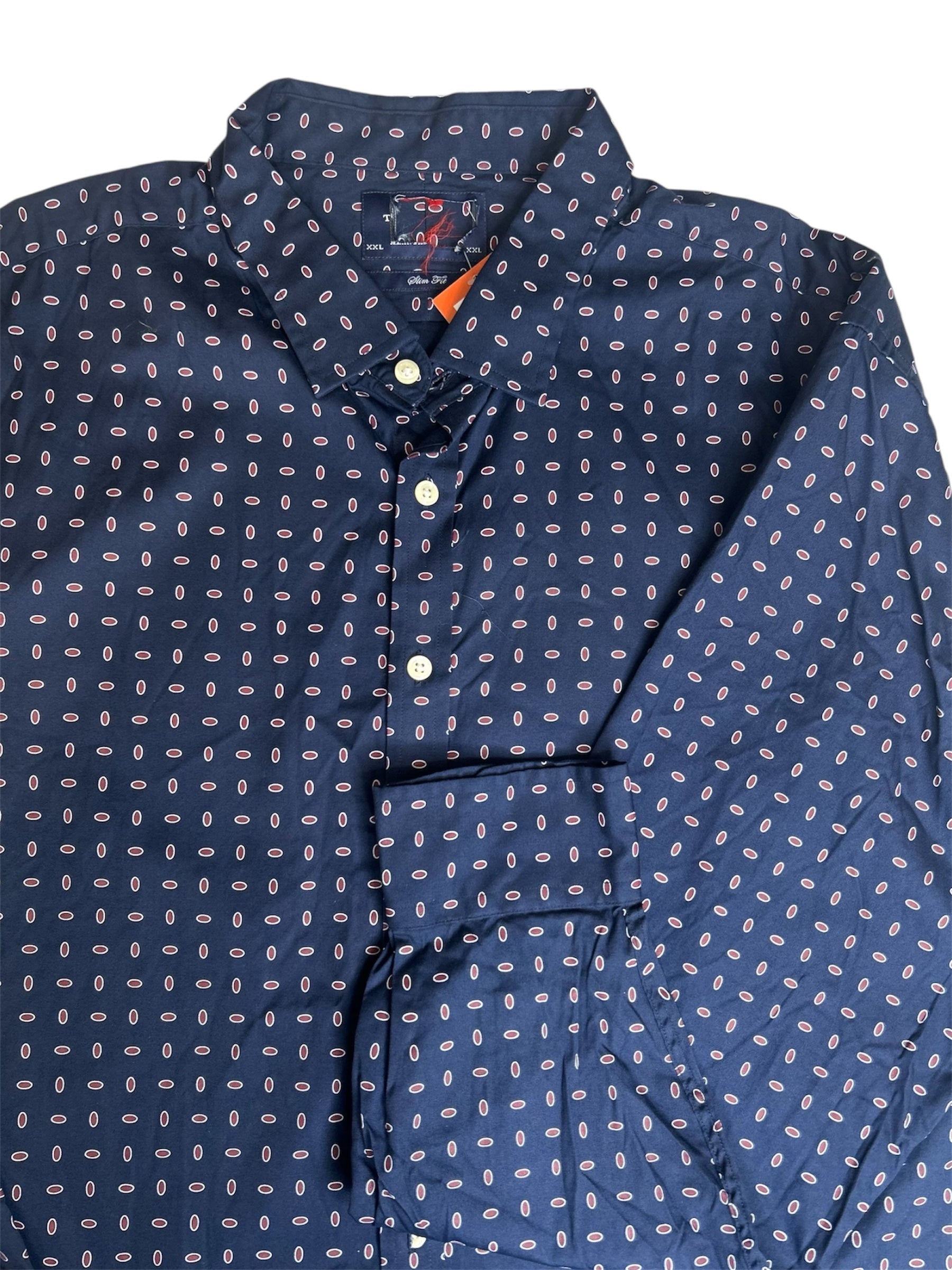 Charles Tyrwhitt Men’s Navy Shirt – Elegant Formal & Casual Wear