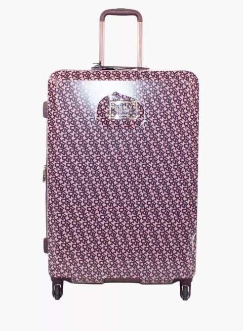DKYN Vintage Signature Upright Vintage Rose/ Aubergine Trolley Bag Luggage DM414SG9