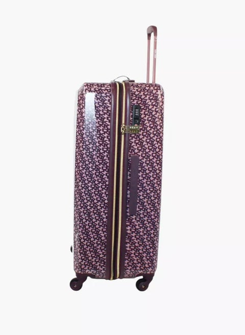 DKYN Vintage Signature Upright Vintage Rose/ Aubergine Trolley Bag Luggage DM414SG9