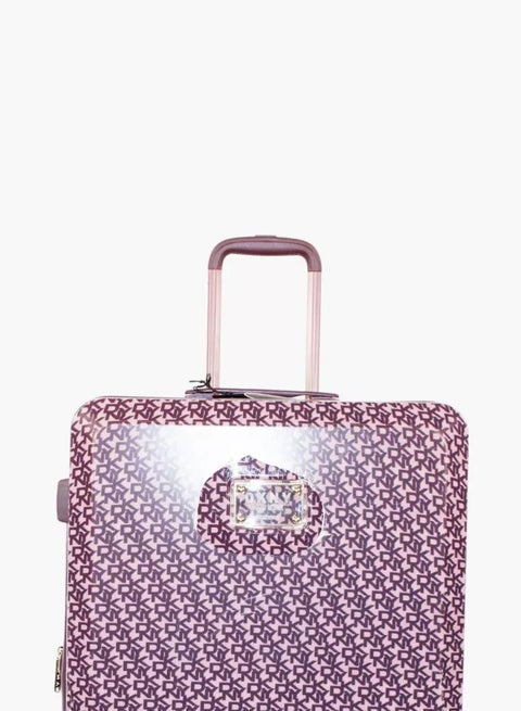DKNY Vintage Signature Upright Vintage Rose/ Aubergine Trolley Bag Luggage DM414SG9