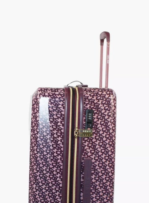 DKNY Vintage Signature Upright Vintage Rose/ Aubergine Trolley Bag Luggage DM414SG9