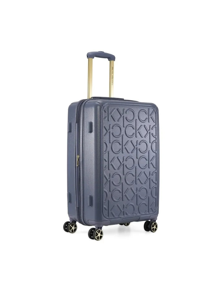 Calvin Klein Monogram Upright Denim Trolley Bag Luggage LH418BM2