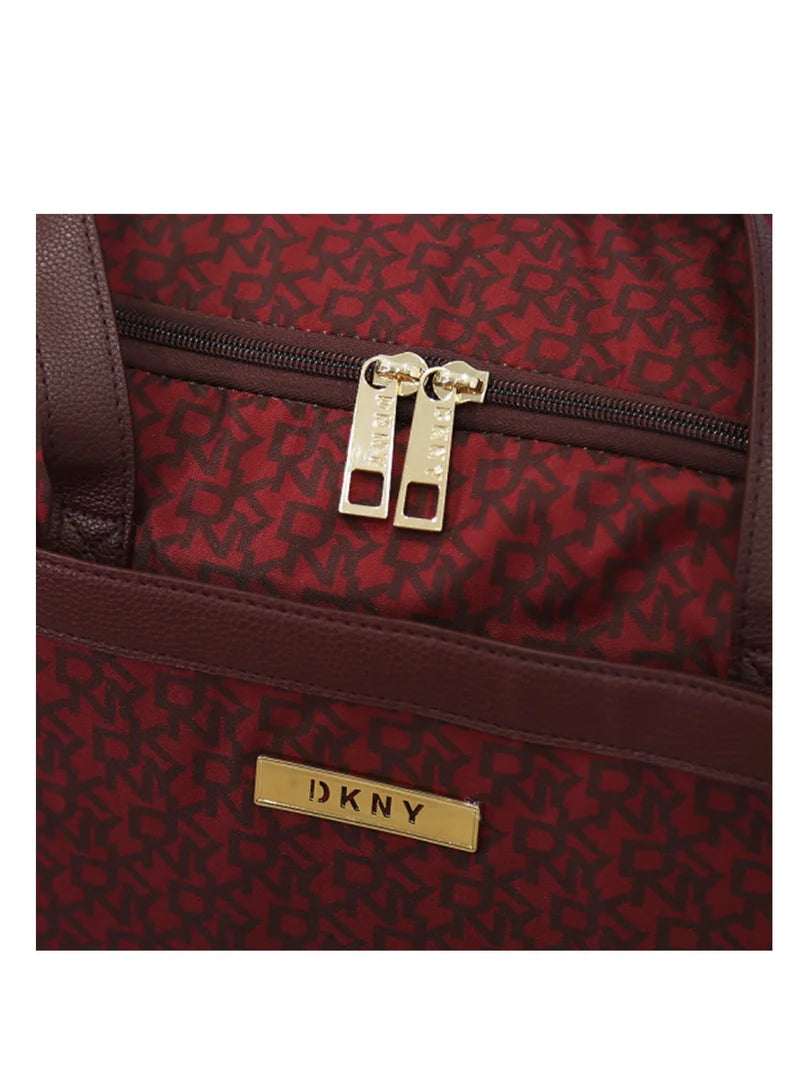Vintage Signature Wheeled Duffle Dark Red Luggage DM122VN0
