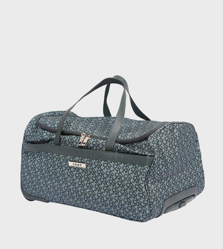 DKNY Vintage Signature Wheeled Duffle Bag Lily Pad Green Luggage DM122VN0