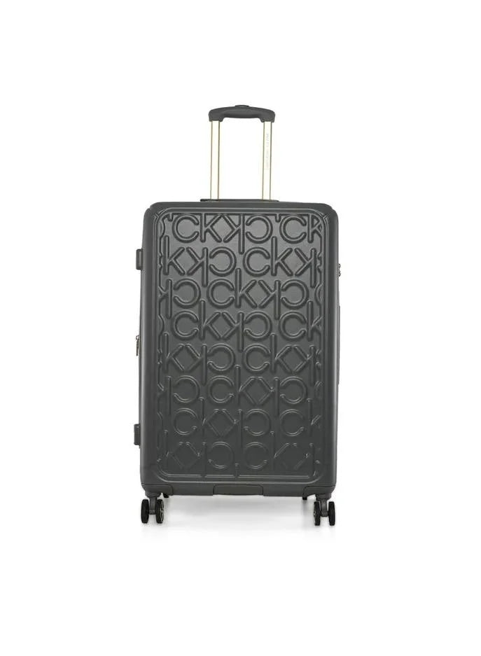 Calvin Klein Big Monogram Upright Black Trolley Bag Luggage IH418DM2