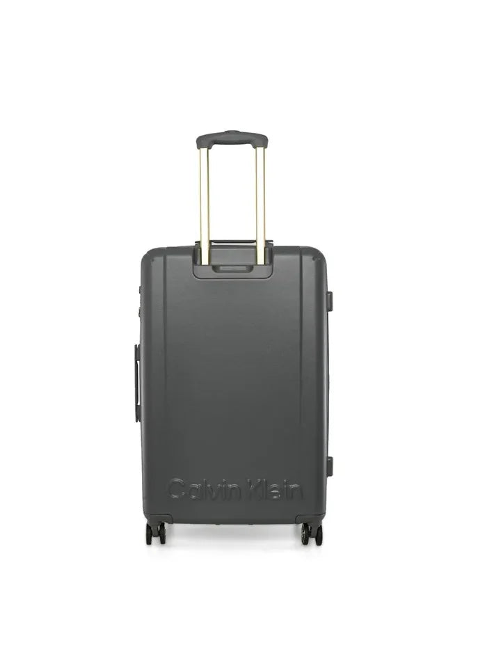 Calvin Klein Big Monogram Upright Black Trolley Bag Luggage IH418DM2