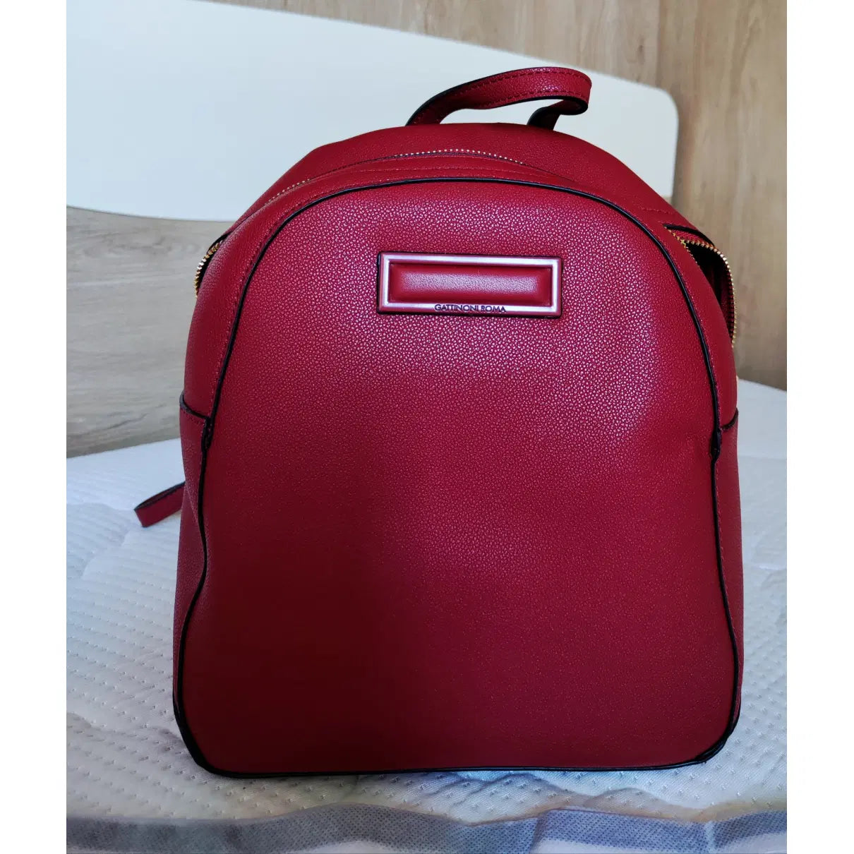 Gattinoni Roma Red Greta Backpack PU Amaranth BINNR795WVP429