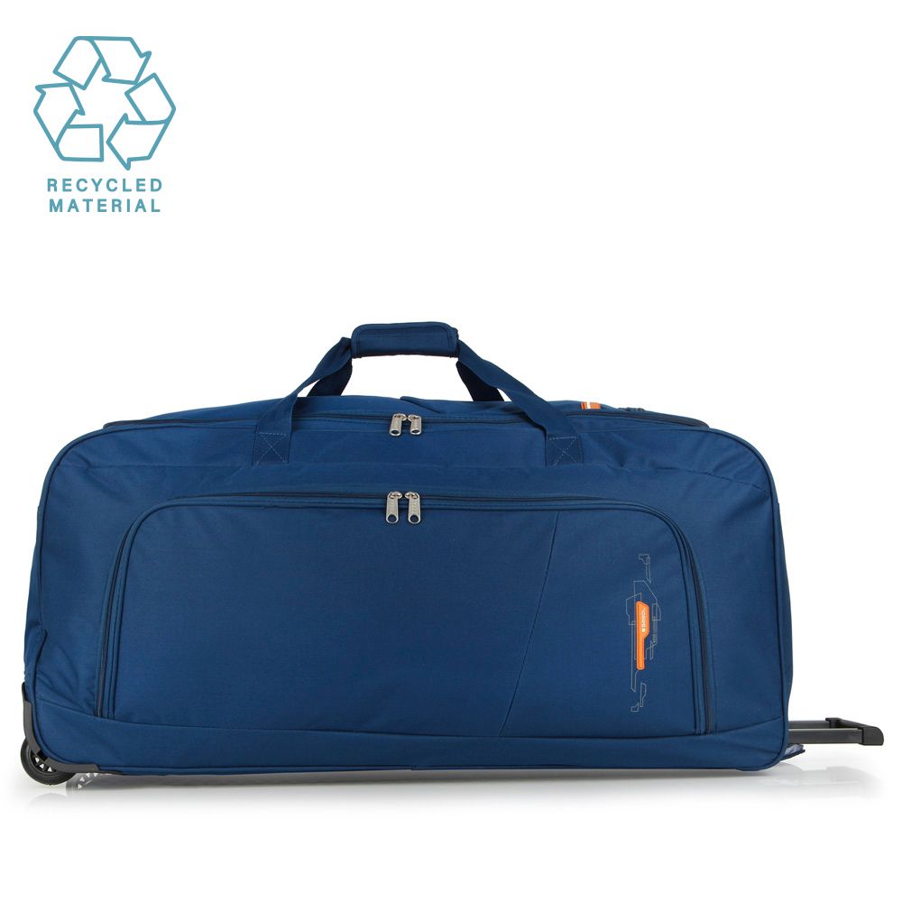 Gabol Vola Blue Turquoise Recycled Material Duffle Trolley Bag Luggage