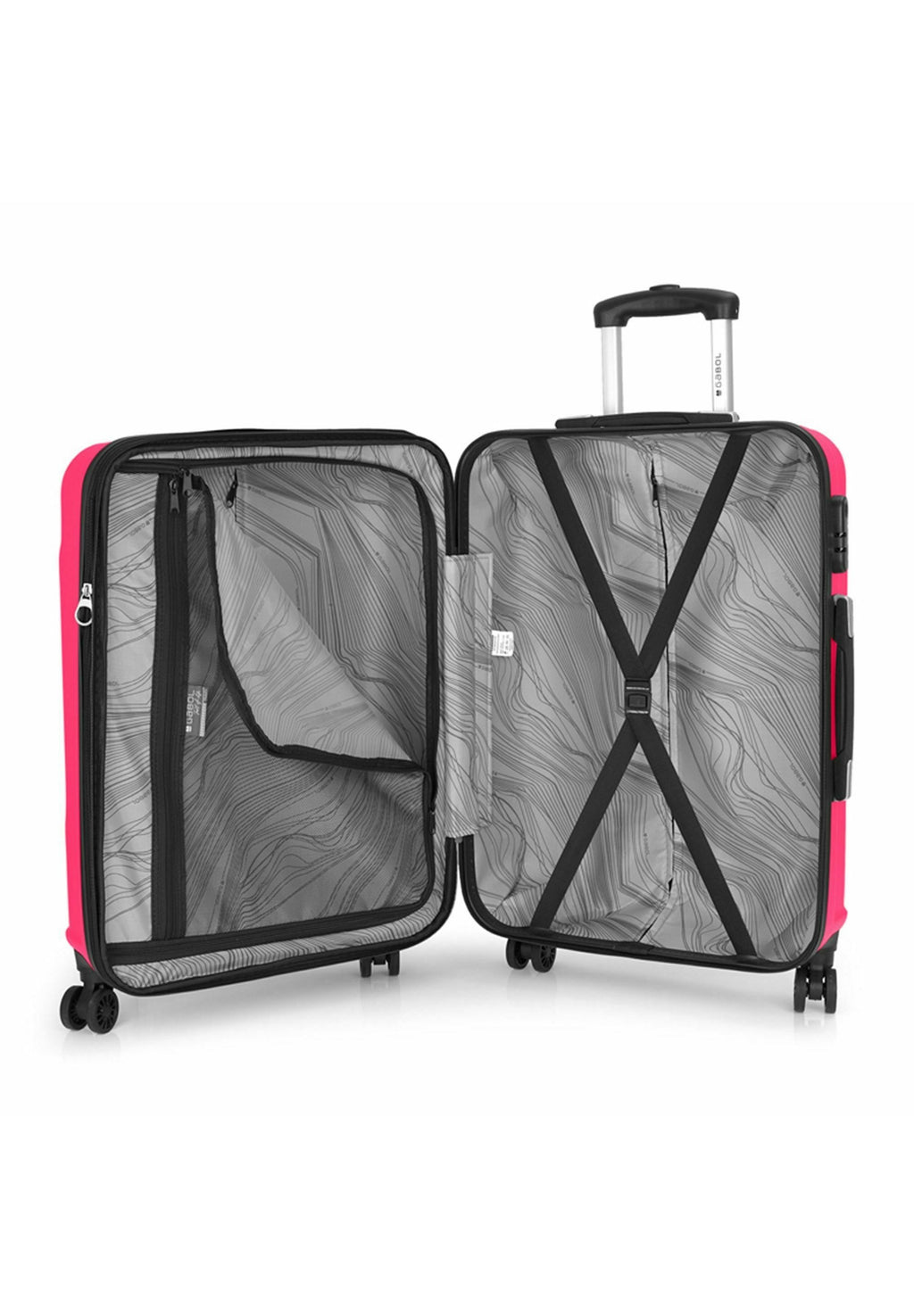 Gabol Full Of Life Light Combination Lock Double Wheeled Suitcase Luggage 119646-036