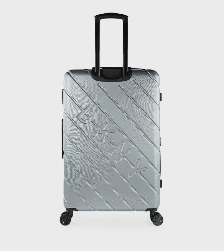 DKNY Sidetracked Intl Upright Silver Trolley Bag Luggage DM818SD3