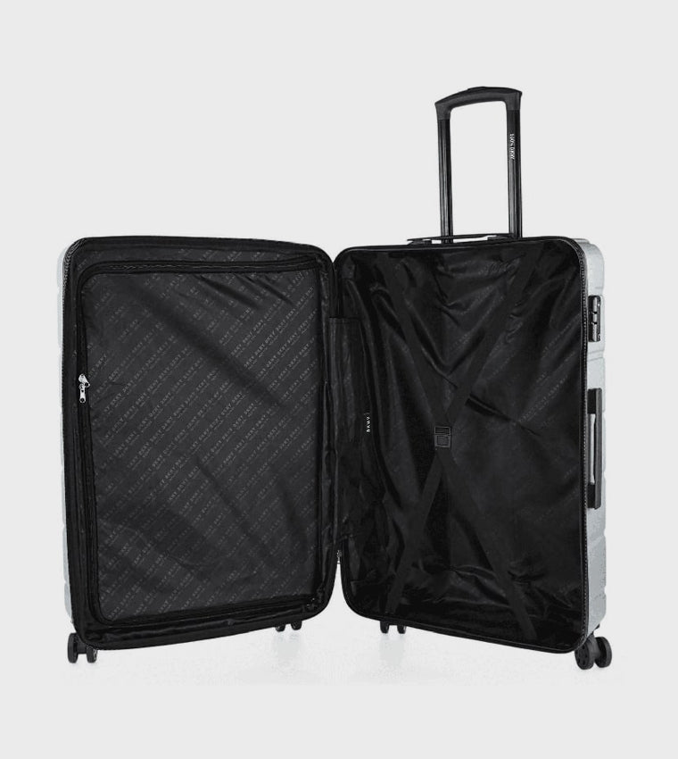 DKNY Sidetracked Intl Upright Silver Trolley Bag Luggage DM818SD3