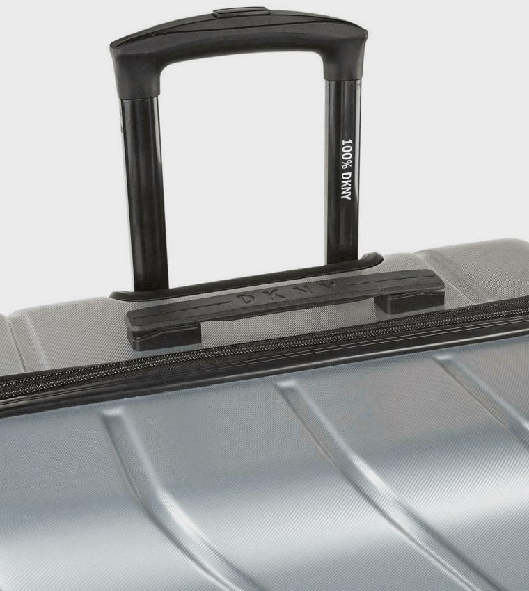 DKNY Sidetracked Intl Upright Silver Trolley Bag Luggage DM818SD3