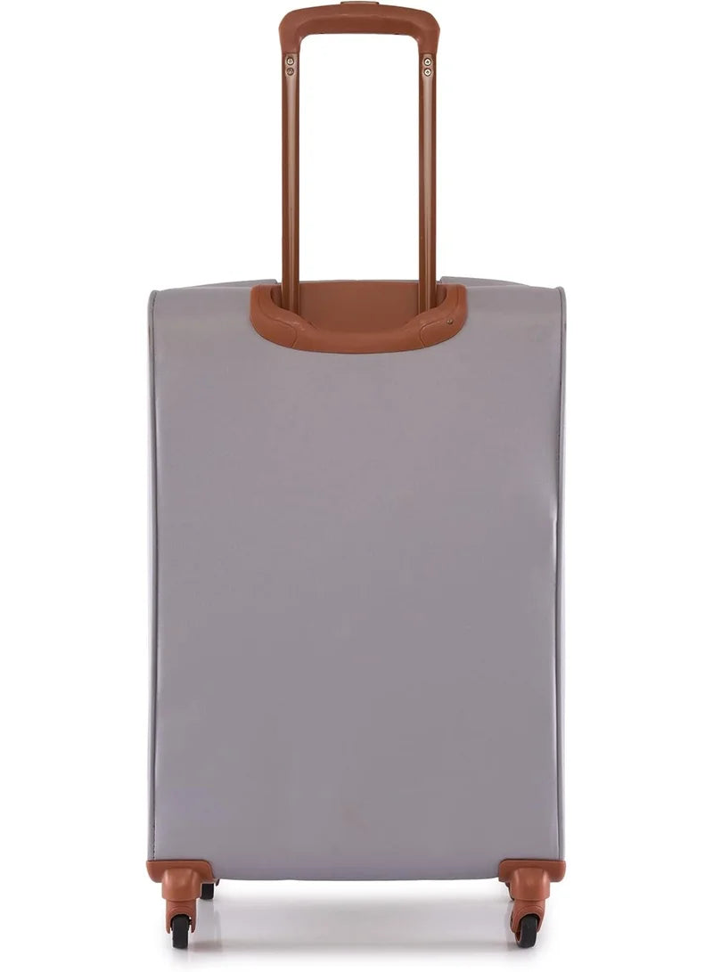 DKNY Autograhed Upright Storm Grey Trolley Bag Luggage DT414AG2