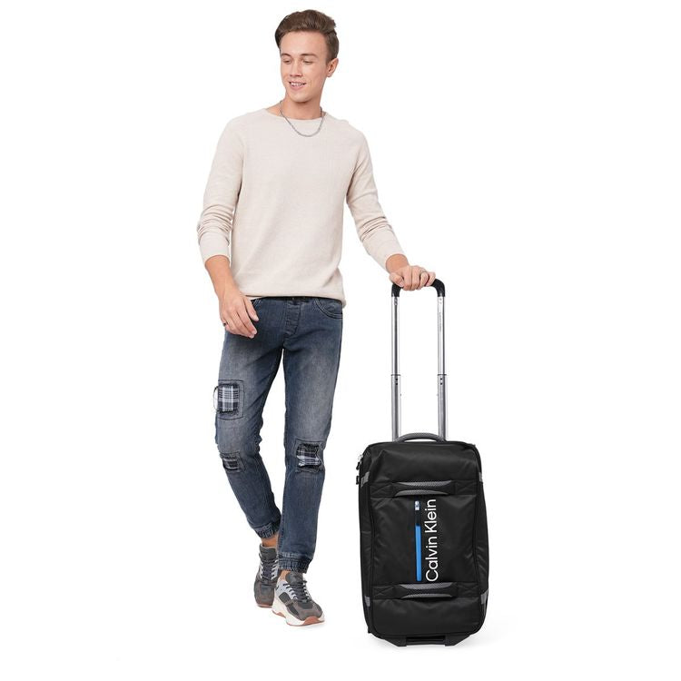Calvin Klein Rockaway Wheeled Duffle Black Trolley Bag Luggage LT412RA2