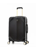 Bebe Black Lightweight Mobility Polycarbonate multiple compartments inside 8WD Spinning Wheel System Luggage Trolley Bag