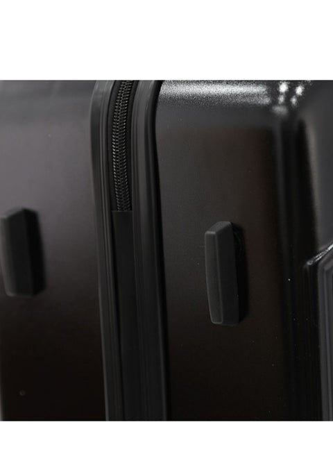 Bebe Black Lightweight Mobility Polycarbonate multiple compartments inside 8WD Spinning Wheel System Luggage Trolley Bag