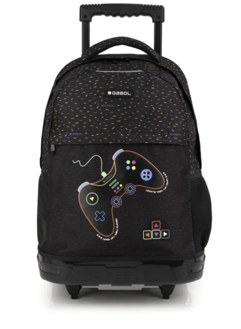 Gabol Black Level Up Well Played Kids Trolley Bag