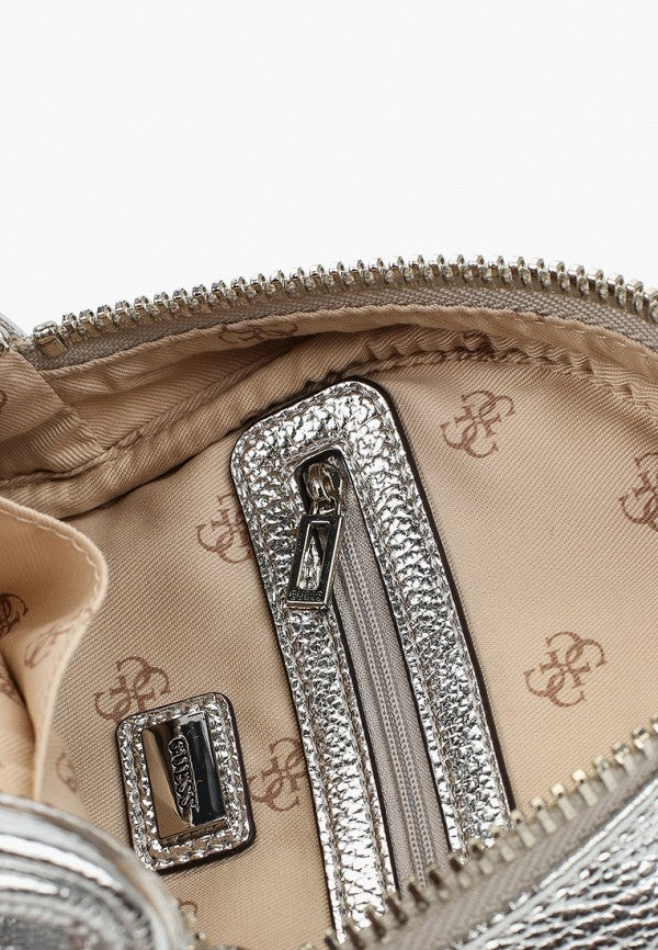 حقيبة نسائية ميني من Guess Los Angeles Silver MY745431