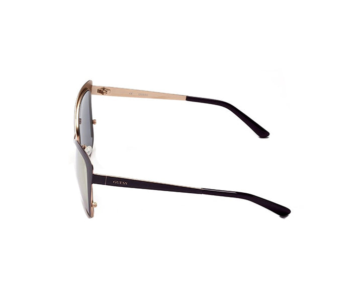 Guess Sunglass Cateye Purple Frame Mirrored Sunglass