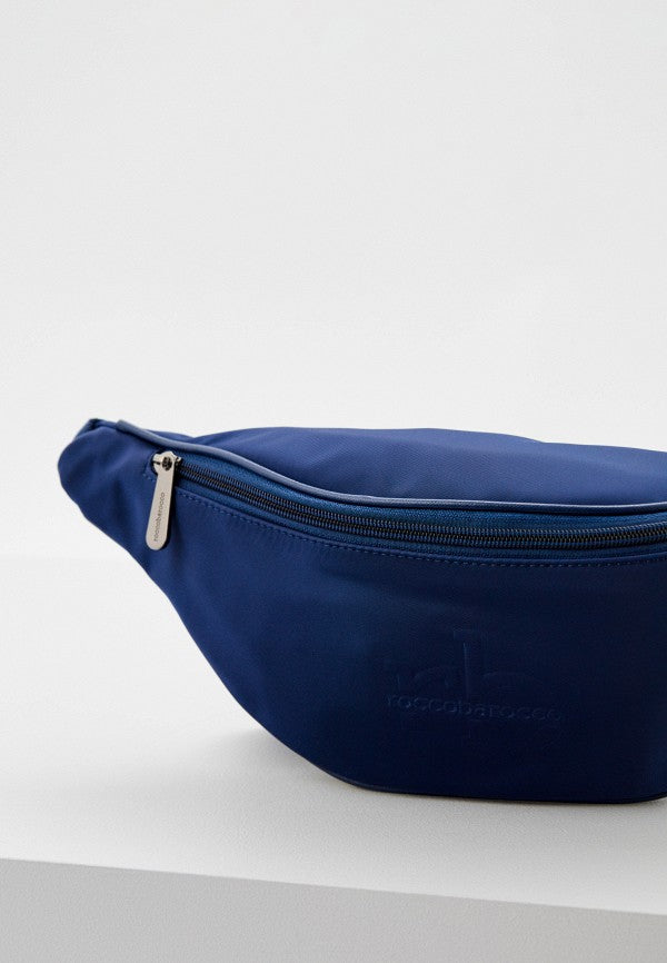 Roccobarocco Blue Waist Bag Storage Bag